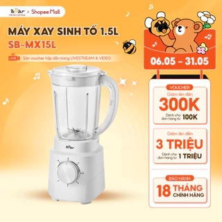 Máy Xay Sinh Tố 1.5L Bear Xay Đa Năng 2 Cối Xay Xay Hoa Quả Xay Sinh Tố Xay Thịt Xay Hạt Xay Đá Mịn Làm Nước Ép MX15L