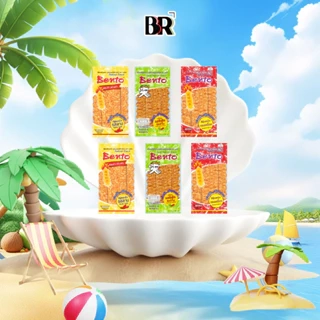 Combo 6 gói Snack Mực Bento Thái Lan 18gr (2 đỏ + 2 vàng + 2 xanh lá)