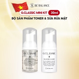 Bộ Sản Phẩm Toner và Sữa Rửa Mặt Be'Balance GCLASSIC MINI KIT giúp Làm Đẹp Da 30ml