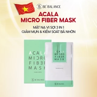 Mặt Nạ Vải Vi Sợi Be'Balance ACALA MICRO FIBER MASK 3in1 Làm Đẹp Da 1 hộp 10 miếng