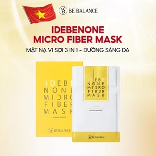 Mặt Nạ Vải Vi Sợi Be'Balance IDEBENONE MICRO FIBER MASK 3in1 Làm Đẹp Da 1 hộp 10 miếng
