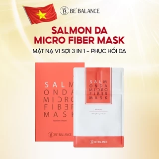 Mặt Nạ Vải Vi Sợi Be'Balance SALMON DA MICRO FIBER MASK 3in1 Làm Đẹp Da 1 hộp 10 miếng
