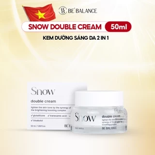 Kem Dưỡng Trắng Be'Balance SNOW DOUBLE CREAM giúp Làm Đẹp và Dưỡng Sáng Da Chuyên Sâu 50ml