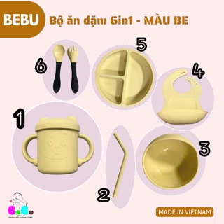 BEBU Bộ ăn dặm BeBu Silicon Cao cấp (2 màu)