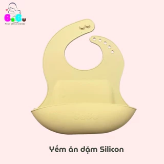 Yếm Silicon và Khay ăn dặm Silicon BEBU cho bé