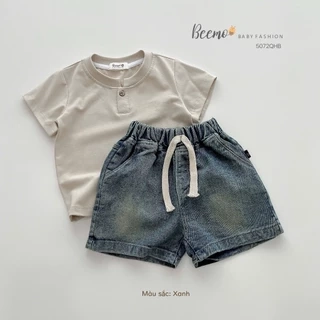 Quần jean co giãn cho bé trai Beemo Chất liệu vải jeans co giãn, mềm mại, thoáng khí B606