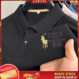 Nam Paul Witt Thêu Phiên Bản Hàn Quốc Kháng Khuẩn Nhanh Khô Tay Ngắn POLO Sugi Trung Niên Áo Thun Cổ Lật Rời Kinh Doanh Top WL003