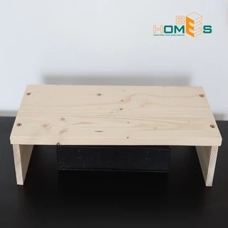 Kệ để bàn máy tính gỗ thông chữ U Behomes