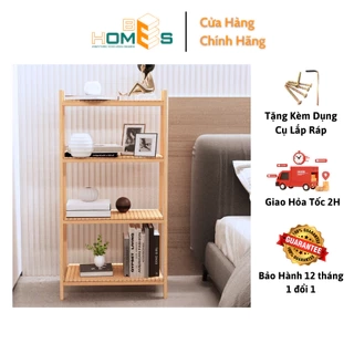 Kệ sách Behomes 4 tầng mặt nan