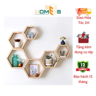 Kệ tổ ong, kệ decor lục giác Behomes