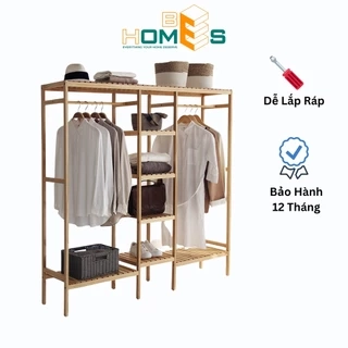 Tủ quần áo Behomemall 3 ngăn