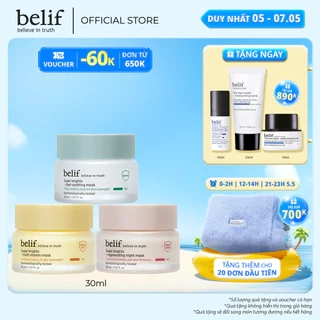 Bộ 3 mặt nạ best-seller belif Super Knights Discovery Kit Set (3x30ml)
