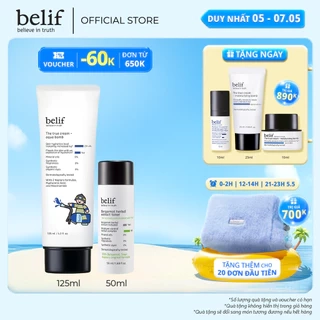 Bộ dưỡng ẩm dịu nhẹ cho da dầu The True Cream Aqua Bomb Jumbo Size 125ml