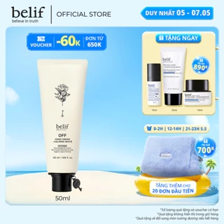 Kem dưỡng ẩm và làm dịu da tay belif Hand Cream INTENSE Calming White 50ml