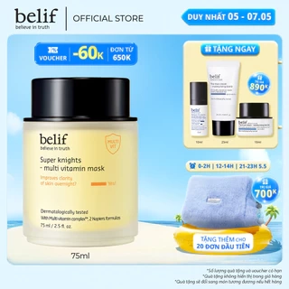 Mặt nạ ngủ dưỡng ẩm và phục hồi da chuyên sâu belif Multi Vitamin Mask 75ml