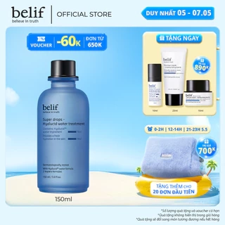 Nước dưỡng cấp ẩm chuyên sâu chống oxy hóa belif Super Drops Hyalucid Water Treatment 150ml