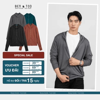 Áo Khoác Form REGULAR R1111BD443 BEN & TOD cotton thun thông thoáng thấm hút tốt