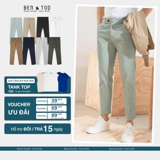 Quần dài kaki nam form SKINNY BEN & TOD 061 co giãn 2 chiều dày dặn chuẩn form xuất xịn cao cấp nam tính