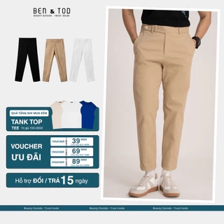Quần dài kaki nam form SLIM FIT BEN & TOD SL2130BB399 co giãn 2 chiều chuẩn form thoải mái vận động xuất xịn