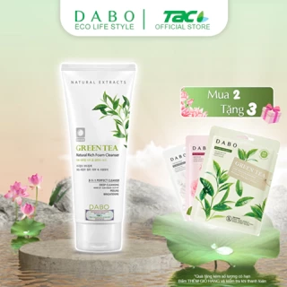Sữa rửa mặt cao cấp DABO 3-IN-1 Tinh chất Dưa leo/ Trà xanh/ Lô hội/ Collagen TAC 180ml