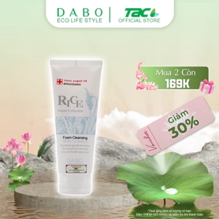 Sữa rửa mặt tinh chất gạo làm sáng da Dabo Rice Foam Cleansing TAC 150ml