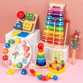 Giáo Cụ Montessori Benrikids Bằng Gỗ Cho Bé Phát Triển Các Giác Quan