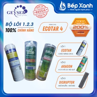 Bộ lõi lọc nước Nano Geyser Ecotar 3 - Nhập khẩu Nga - Hàng Chính Hãng