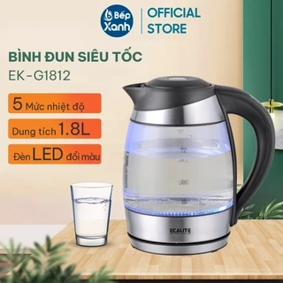 Bình Đun Siêu Tốc Ecalite EK-G1812 (1.8L) - Đèn LED Đổi Màu