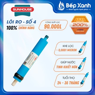 Lõi lọc nước số 4 RO SUNHOUSE SHRLL4 - Hàng chính hãng
