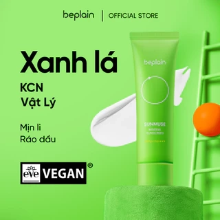 Kem chống nắng
BEPLAIN Sunmuse lai Vật Lý & Hoá Học Nâng Tone & Hiệu chỉnh da Matte Mịn lì SPF 50+ PA++++ 50mL