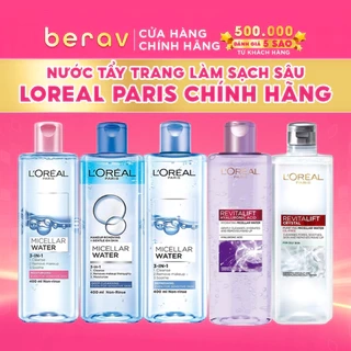 Nước Tẩy Trang Loreal Paris Micellar Water 3-in-1 400ml