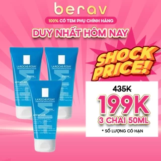 [MINISIZE] Combo 3 Gel rửa mặt cho da dầu nhạy cảm La Roche-Posay Effaclar Foaming Gel M+ 50MLx3
