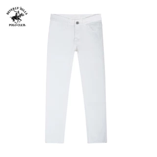 Beverly Hills Polo Club-Quần dài Nam Slim Fit Trắng Trơn-QKMSLW23V001