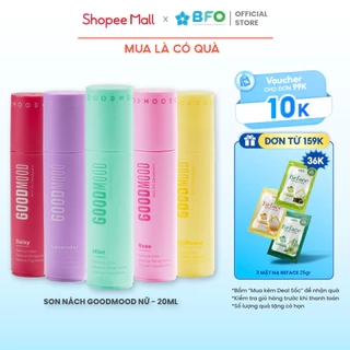 Lăn Khử Mùi Nước Hoa Nữ Thơm Lâu Dưỡng Ẩm Giảm Thâm BFO GOODMOOD 20ml Hiệu Quả 48h Không Ố Vàng Áo