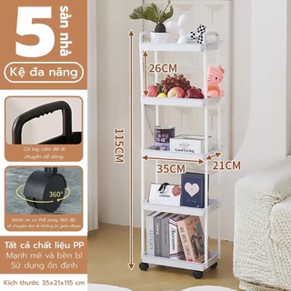 BG - Kệ 5 TẦNG KỆ Tiện Lợi 3521,Xe Đẩy Spa YTC Để Đồ Đa Năng, bánh xe không có khóa