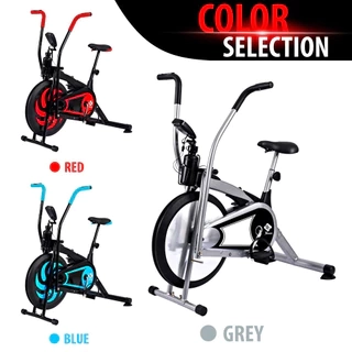 BG Xe đạp tập thể dục kết hợp tay chân có tay cầm cảm ứng nhịp đập và tựa lưng