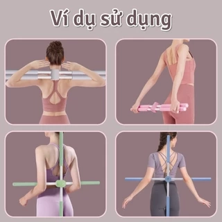 BG - Gậy Tập Lưng, Vai, Chống Gù, Uốn Thẳng Lưng, Gậy Tập Yoga Gậy Chống Gù Lưng bằng thép Không Gỉ