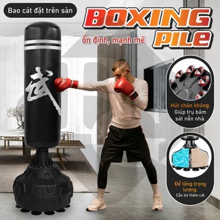 BG Trụ tập luyện Boxing Pile BG026 hai màu Red/Black, hỗ trợ rèn luyện thể lục và cơ bắp