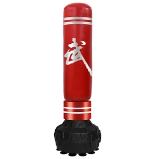 BG Trụ đấm bốc Boxing Pile BG Red/Black mẫu hót 2025, chất liệu PU cao cấp