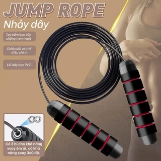 - JR100 ĐỎ Dây Nhảy Thể Lực Đàn Hồi, Hỗ Trợ Luyện Tập Thể Dục tại nhà bọc nhựa PVC cao cấp