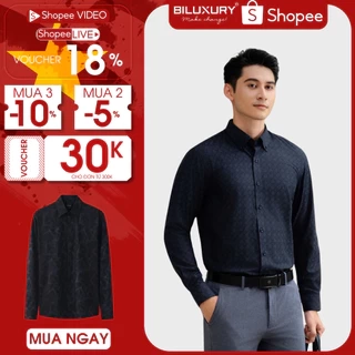 Áo Sơ Mi Nam Biluxury, Sơ Mi Nam Dài Tay 7SMDH323GHT Vải Cao Cấp, Hạn Chế Nhăn Nhàu