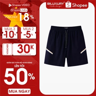 Quần Short Gió Thể Thao 9QDGT506 Biluxury, Quần Đùi Chất Liệu Thoáng Mát Không Nhăn Nhàu