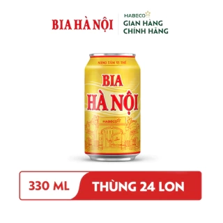 Combo 2 lon Bia Hà Nội - HABECO (330ml/lon)
