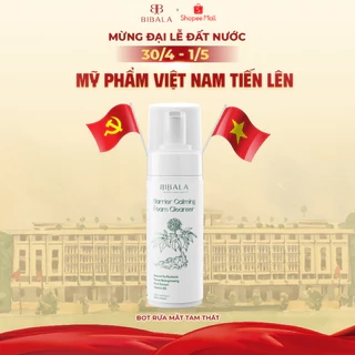 Bọt rửa mặt chiết xuất Tam Thất sạch sâu, giảm viêm và làm dịu BARRIER CALMING FOAM CLEANSER BIBALA 150ML