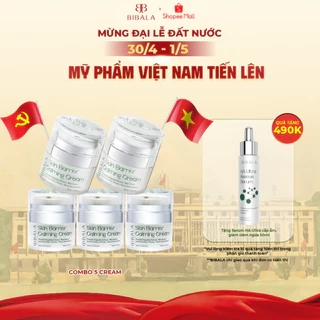 COMBO 5 Lọ Kem dưỡng Chăm Sóc Da phục hồi, lành thương và làm giảm kích ứng BIBALA SKIN BARRIER CALMING CREAM
