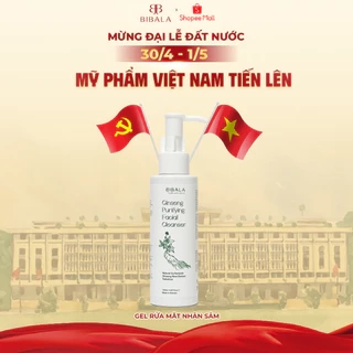 Gel rửa mặt Rễ Nhân sâm thanh lọc, mịn màng da - GINSENG PURIFYING FACIAL CLEANSER 150ML BIBALA