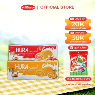 Bánh Hura Swissroll Dâu Bibica 360g