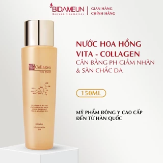 Bidameun Siyoul B18 Nước hoa hồng Vita Collagen giúp giảm nhăn và săn chắc da 150ml