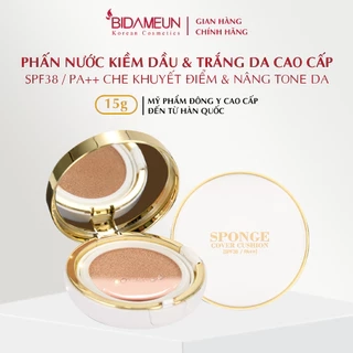 Bidameun Siyoul B37 A-B Phấn nước kiểm soát dầu và nâng tông da SPF38/PA++ 15g