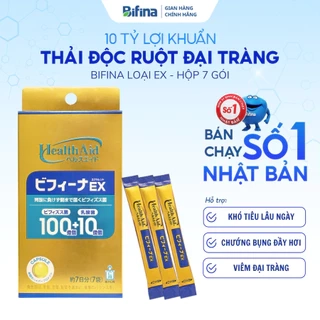 Đại tràng Bifina Nhật Bản - Loại EX 7 gói - Bổ sung lợi khuẩn, nhanh lành vết loét